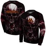minnesota golden gophers skull artwork maroon black hoodie best selling