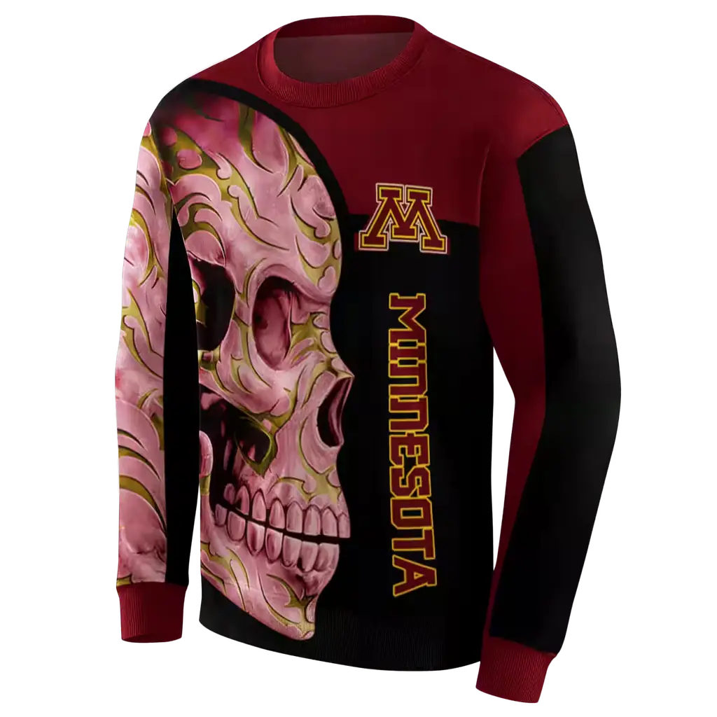 minnesota golden gophers skull motif maroon black hoodie new arrival minnesota golden gophers skull motif maroon black hoodie new arrival