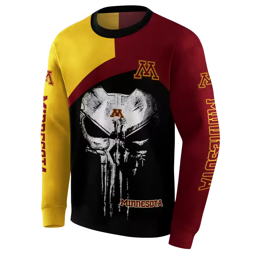minnesota golden gophers skull punisher gold black hoodie new arrival minnesota golden gophers skull punisher gold black hoodie new arrival