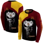 minnesota golden gophers skull punisher gold black hoodie best selling