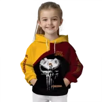 minnesota golden gophers skull punisher gold black hoodie best selling