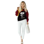 minnesota golden gophers skull punisher gold black hoodie best selling