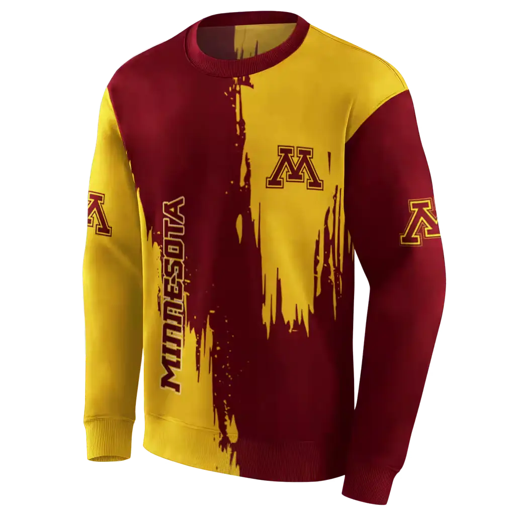 minnesota golden gophers splatter effect maroon hoodie new arrival minnesota golden gophers splatter effect maroon hoodie new arrival