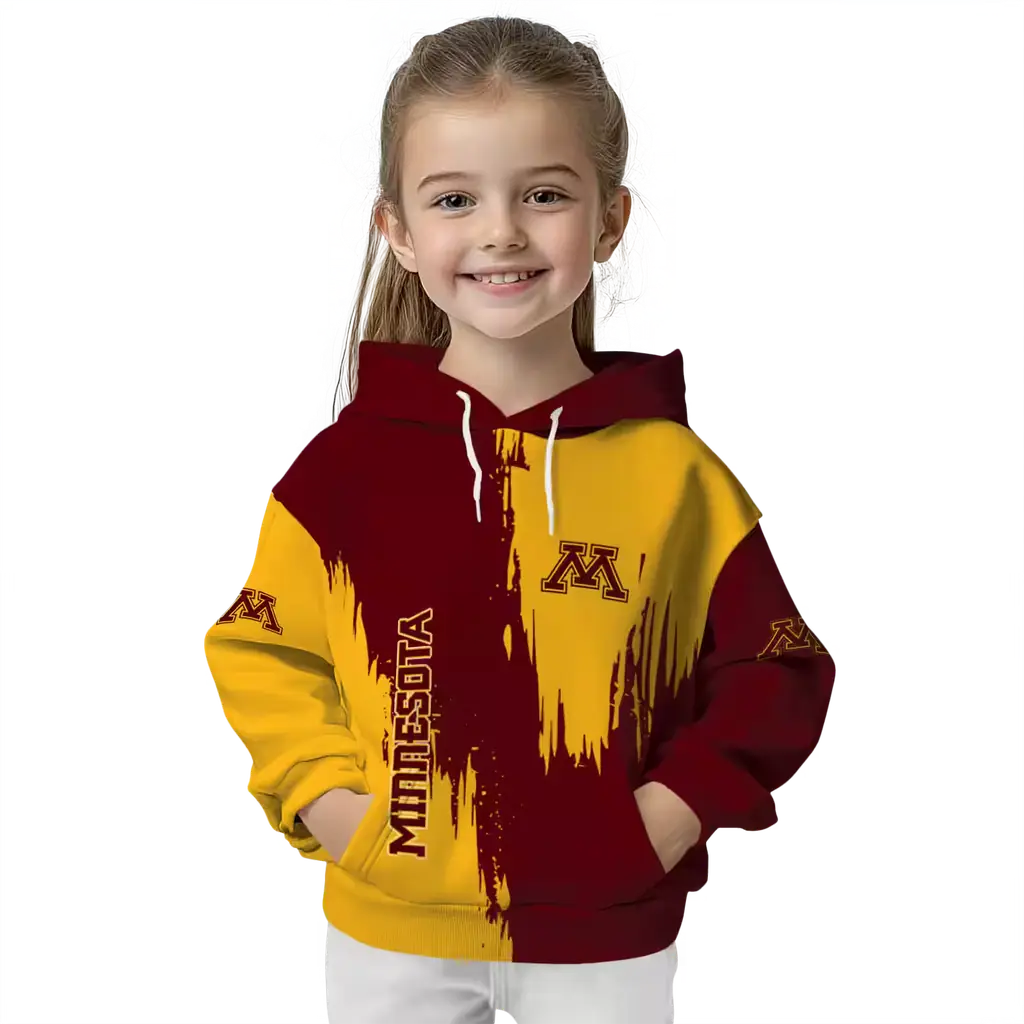 minnesota golden gophers splatter effect maroon hoodie top rated minnesota golden gophers splatter effect maroon hoodie top rated