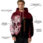 minnesota golden gophers sugar skull maroon black hoodie best selling