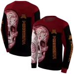 minnesota golden gophers sugar skull maroon black hoodie best selling