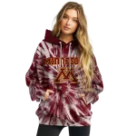 minnesota golden gophers tie dye pattern maroon hoodie best selling