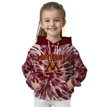 minnesota golden gophers tie dye pattern maroon hoodie best selling