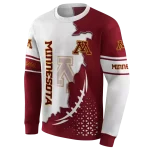 minnesota golden gophers triangular pattern maroon white hoodie best selling