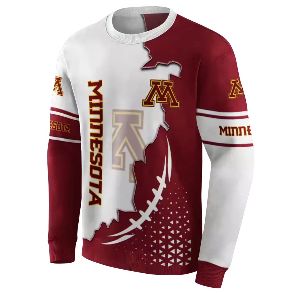 minnesota golden gophers triangular pattern maroon white hoodie new arrival minnesota golden gophers triangular pattern maroon white hoodie new arrival