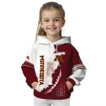minnesota golden gophers triangular pattern maroon white hoodie best selling