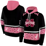mississippi state bulldogs awareness ribbon black pink hoodie best selling