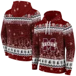 mississippi state bulldogs christmas trees maroon hoodie best selling