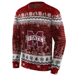 mississippi state bulldogs christmas trees maroon hoodie best selling