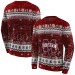 mississippi state bulldogs christmas trees maroon hoodie best selling
