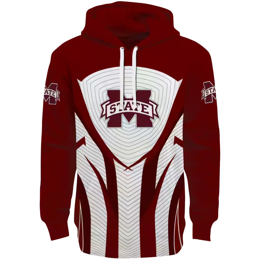 mississippi state bulldogs concentric lines maroon black hoodie best selling mississippi state bulldogs concentric lines maroon black hoodie best selling
