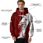 mississippi state bulldogs dynamic slash maroon white hoodie best selling