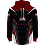mississippi state bulldogs futuristic pattern maroon black hoodie best selling