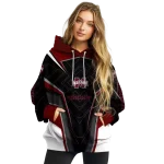 mississippi state bulldogs futuristic pattern maroon black hoodie best selling