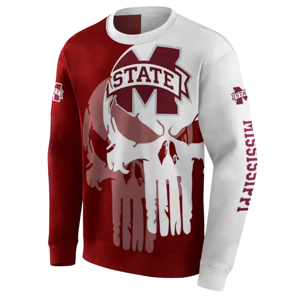 mississippi state bulldogs graphic punisher maroon white hoodie new arrival mississippi state bulldogs graphic punisher maroon white hoodie new arrival