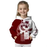 mississippi state bulldogs graphic punisher maroon white hoodie best selling