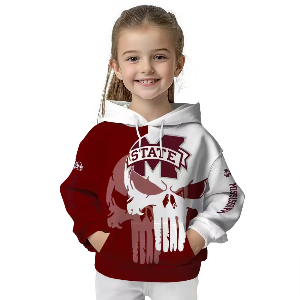 mississippi state bulldogs graphic punisher maroon white hoodie top rated mississippi state bulldogs graphic punisher maroon white hoodie top rated