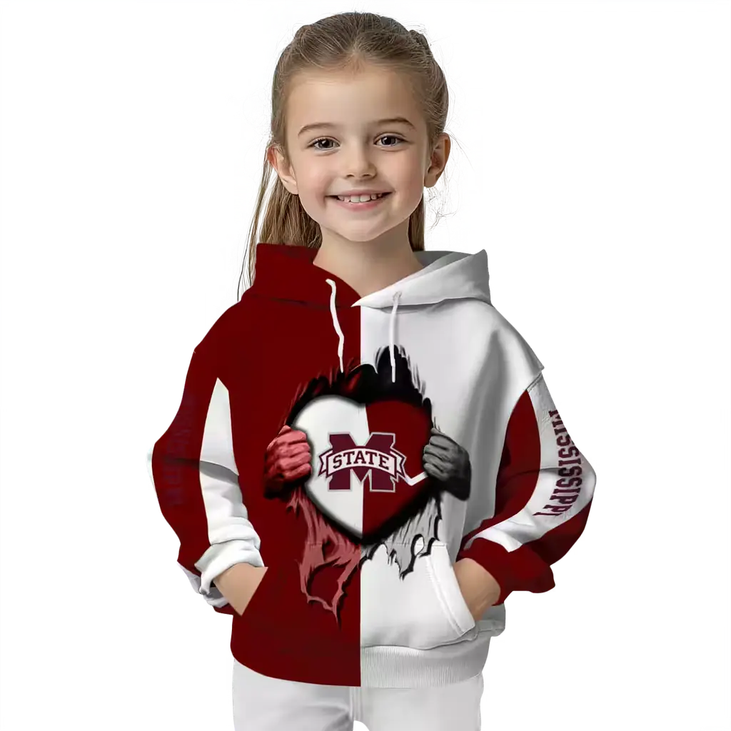 mississippi state bulldogs heartbeat graphic maroon hoodie top rated mississippi state bulldogs heartbeat graphic maroon hoodie top rated