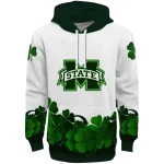 mississippi state bulldogs lucky motif white green hoodie best selling