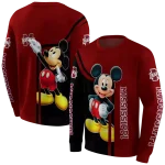 mississippi state bulldogs mickey mouse maroon black hoodie best selling