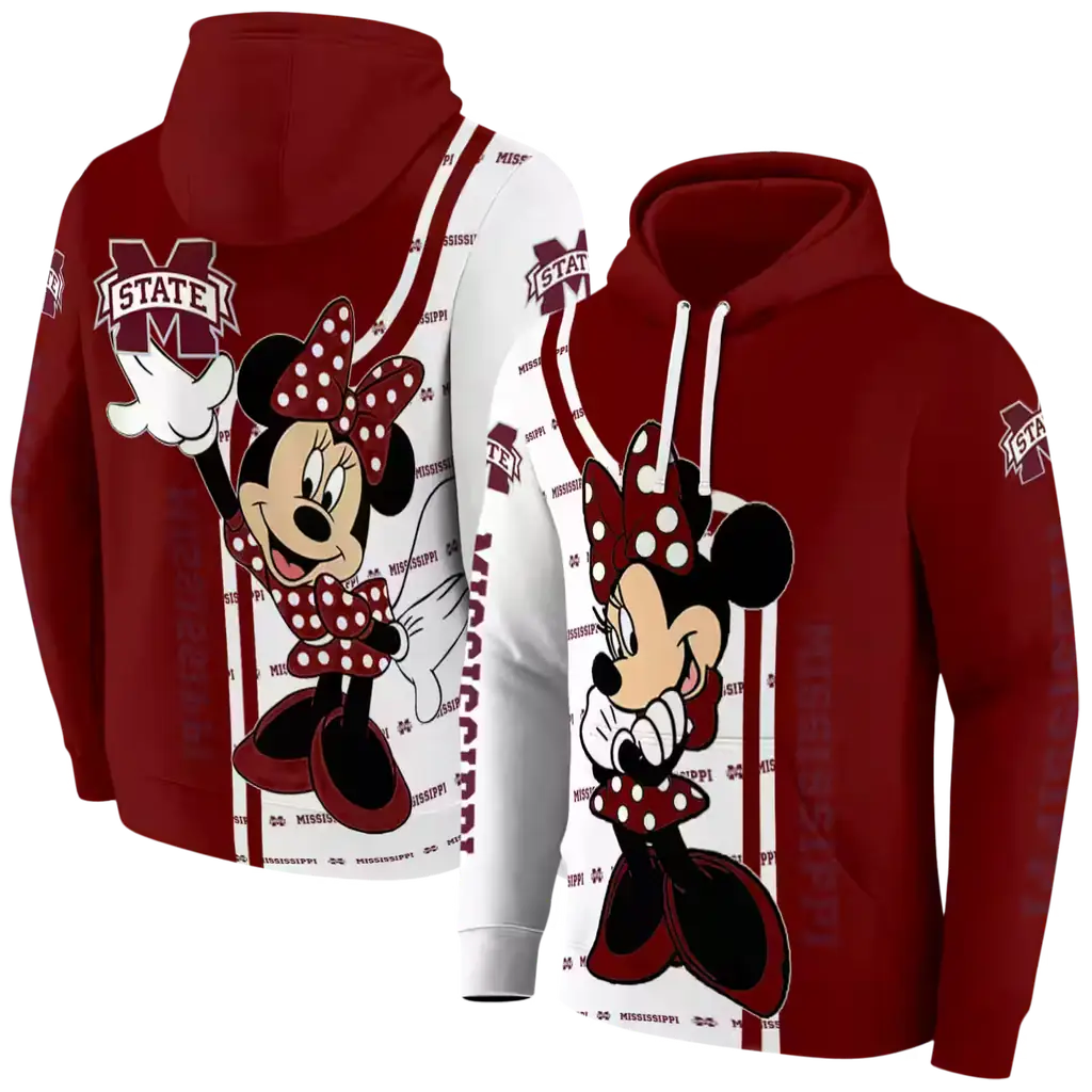mississippi state bulldogs minnie mouse maroon hoodie fashion forward mississippi state bulldogs minnie mouse maroon hoodie fashion forward