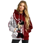 mississippi state bulldogs minnie mouse maroon hoodie best selling