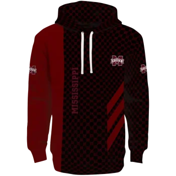 mississippi state bulldogs monogram pattern maroon hoodie best selling