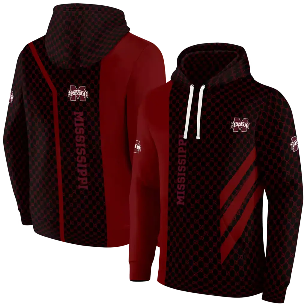 mississippi state bulldogs monogram pattern maroon hoodie fashion forward mississippi state bulldogs monogram pattern maroon hoodie fashion forward