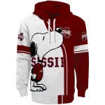 mississippi state bulldogs playful snoopy maroon hoodie best selling