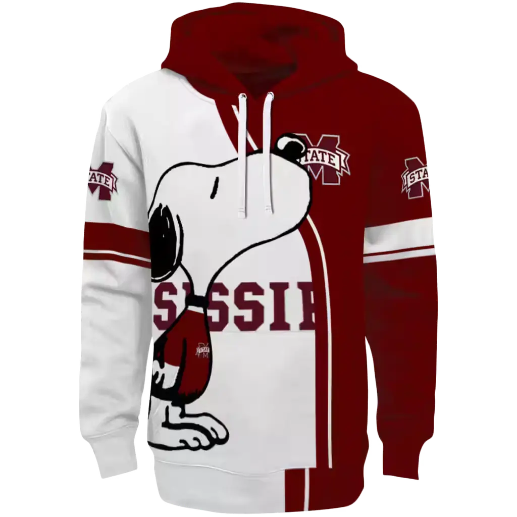 mississippi state bulldogs playful snoopy maroon hoodie best selling mississippi state bulldogs playful snoopy maroon hoodie best selling