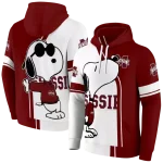 mississippi state bulldogs playful snoopy maroon hoodie best selling