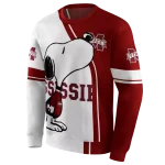 mississippi state bulldogs playful snoopy maroon hoodie best selling