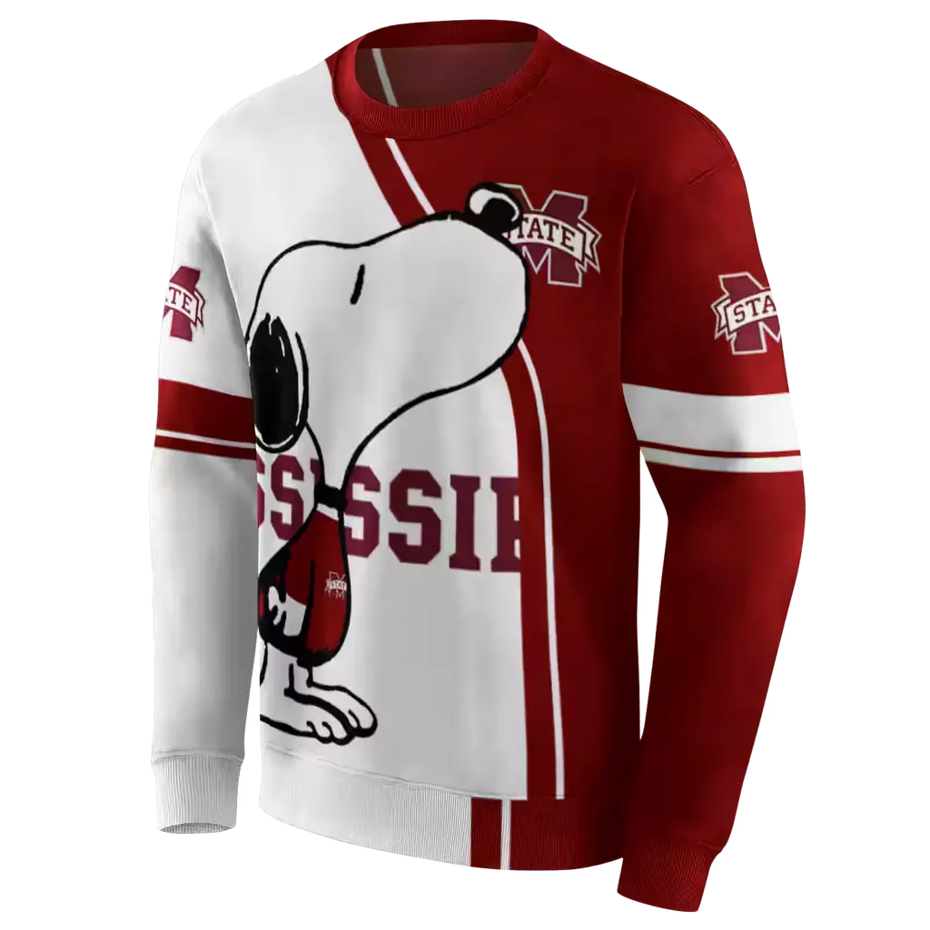 mississippi state bulldogs playful snoopy maroon hoodie new arrival mississippi state bulldogs playful snoopy maroon hoodie new arrival