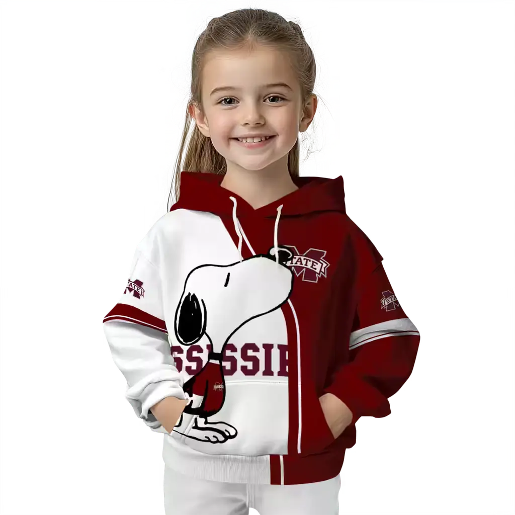 mississippi state bulldogs playful snoopy maroon hoodie top rated mississippi state bulldogs playful snoopy maroon hoodie top rated