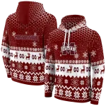 mississippi state bulldogs reindeer motif maroon hoodie best selling