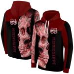 mississippi state bulldogs skull motif maroon black hoodie best selling