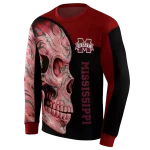 mississippi state bulldogs skull motif maroon black hoodie best selling
