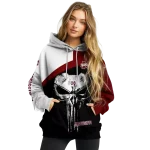 mississippi state bulldogs skull punisher white black hoodie best selling