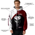 mississippi state bulldogs skull punisher white black hoodie best selling