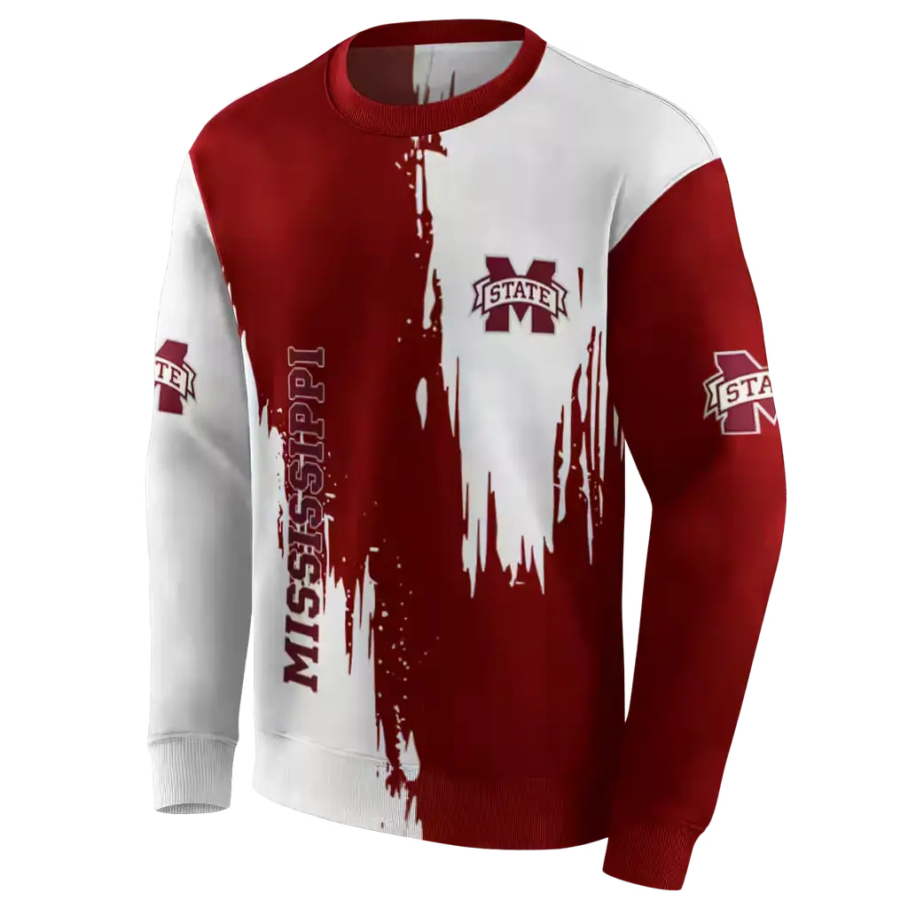 mississippi state bulldogs splatter effect maroon hoodie new arrival mississippi state bulldogs splatter effect maroon hoodie new arrival