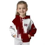 mississippi state bulldogs splatter effect maroon hoodie best selling