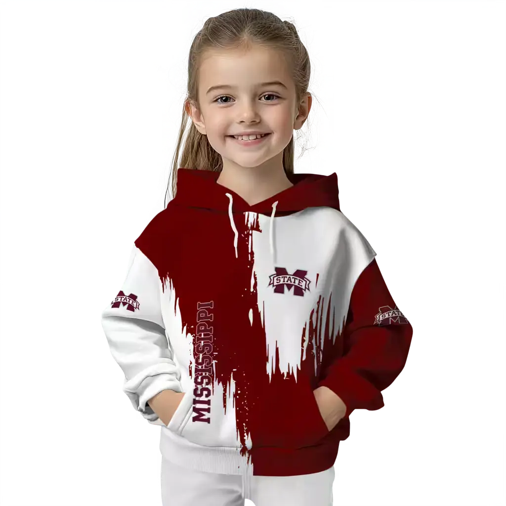 mississippi state bulldogs splatter effect maroon hoodie top rated mississippi state bulldogs splatter effect maroon hoodie top rated