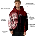 mississippi state bulldogs sugar skull maroon black hoodie best selling