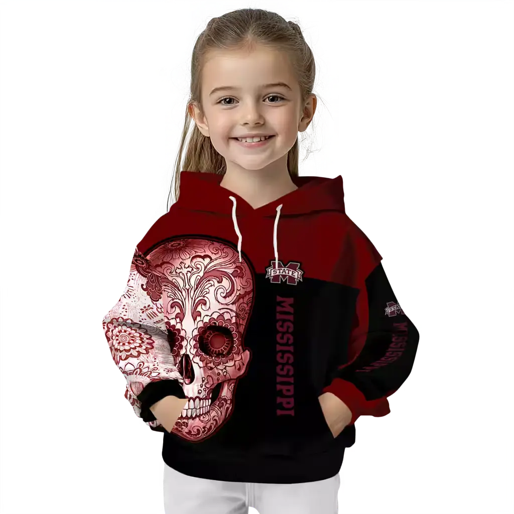 mississippi state bulldogs sugar skull maroon black hoodie top rated mississippi state bulldogs sugar skull maroon black hoodie top rated