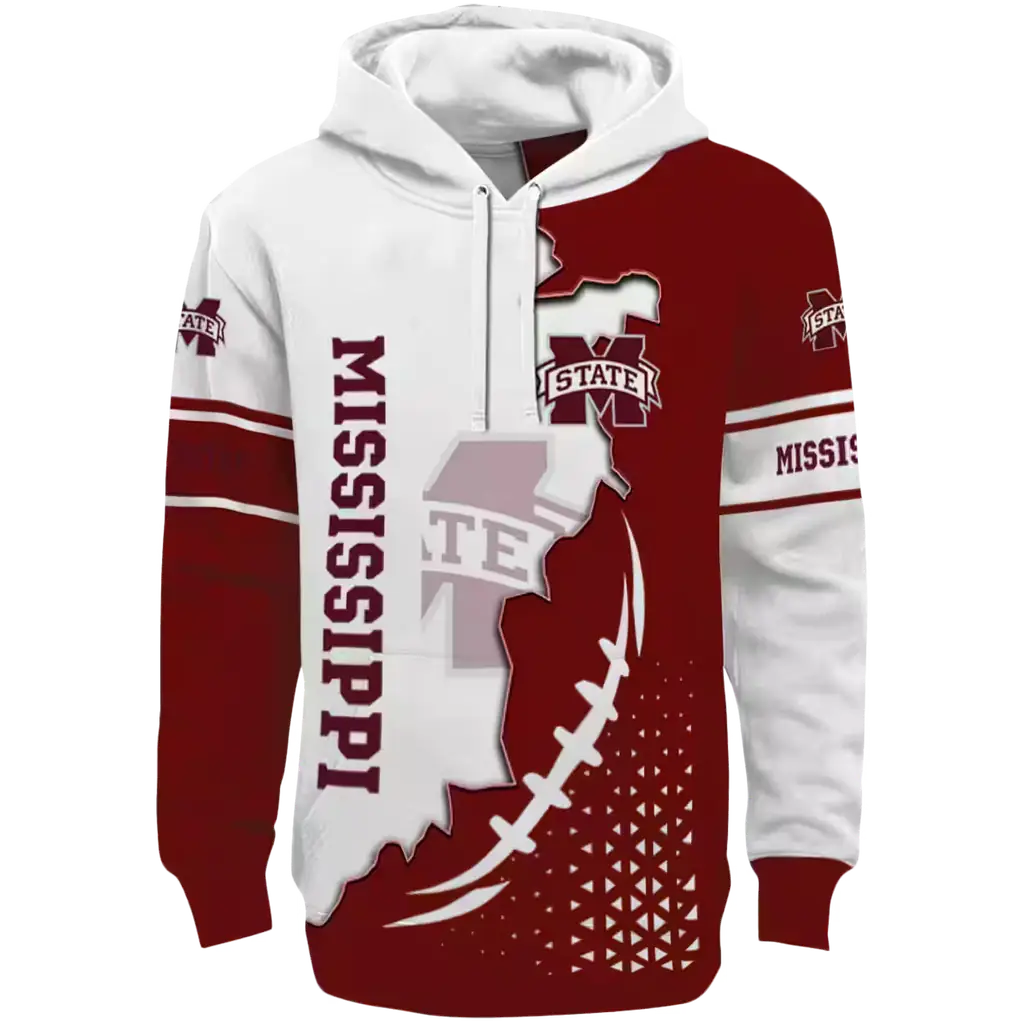 mississippi state bulldogs triangular pattern maroon white hoodie best selling mississippi state bulldogs triangular pattern maroon white hoodie best selling
